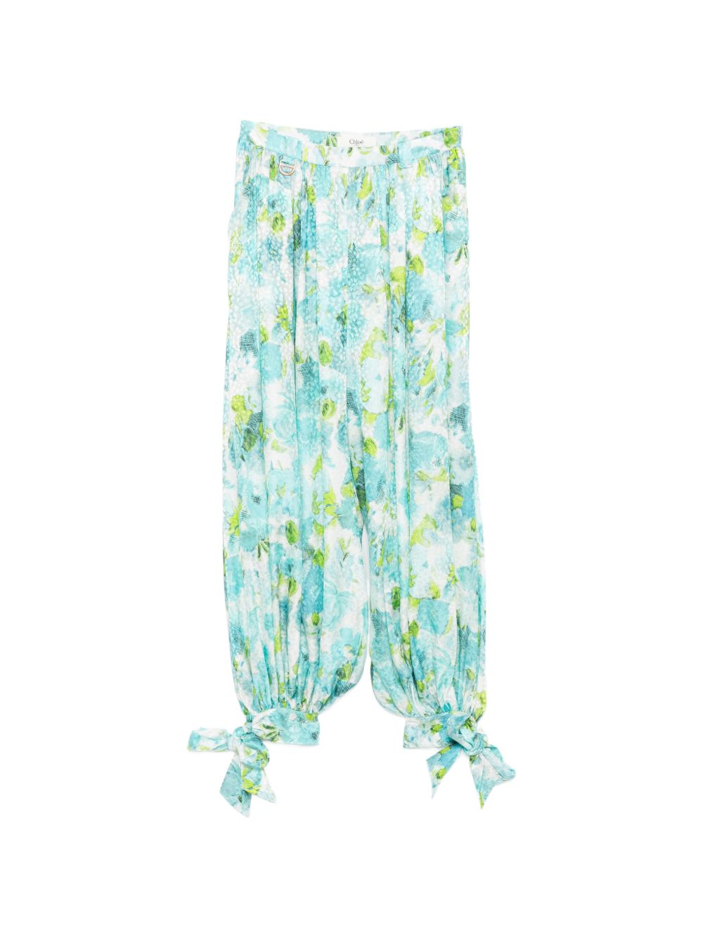 Chloé Women Printed Silk Trousers CHLOE
