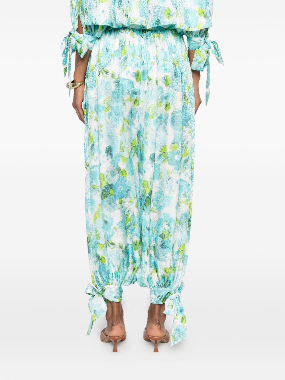 Chloé Women Printed Silk Trousers CHLOE