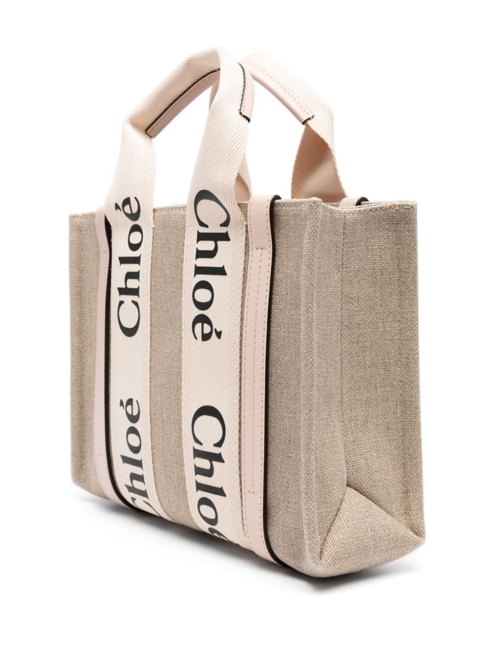 Chloé Women Woody Small Linen Tote CHLOE