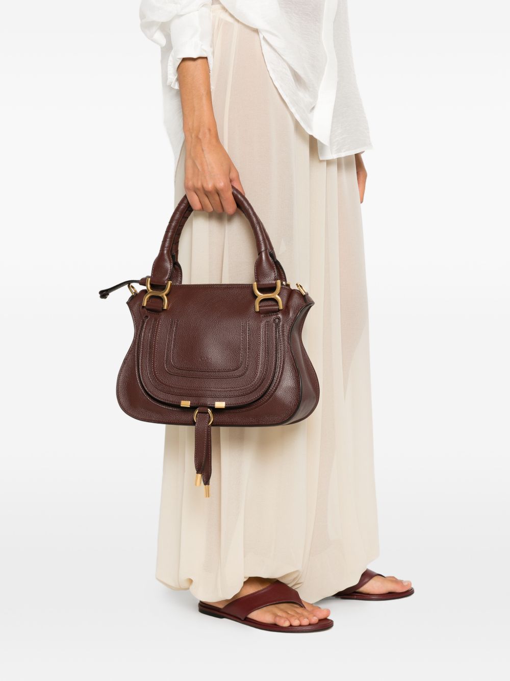 Chloé Women Marcie Small Leather Handbag