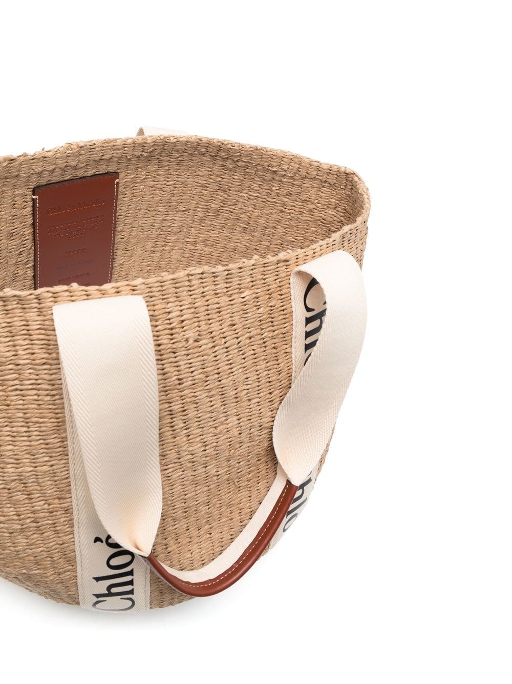 Chloé Women Woody Large Straw Basket Bag CHLOE