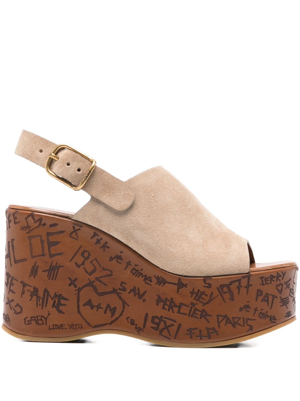 Chloé Women Maxime Wedge Sandals CHLOE