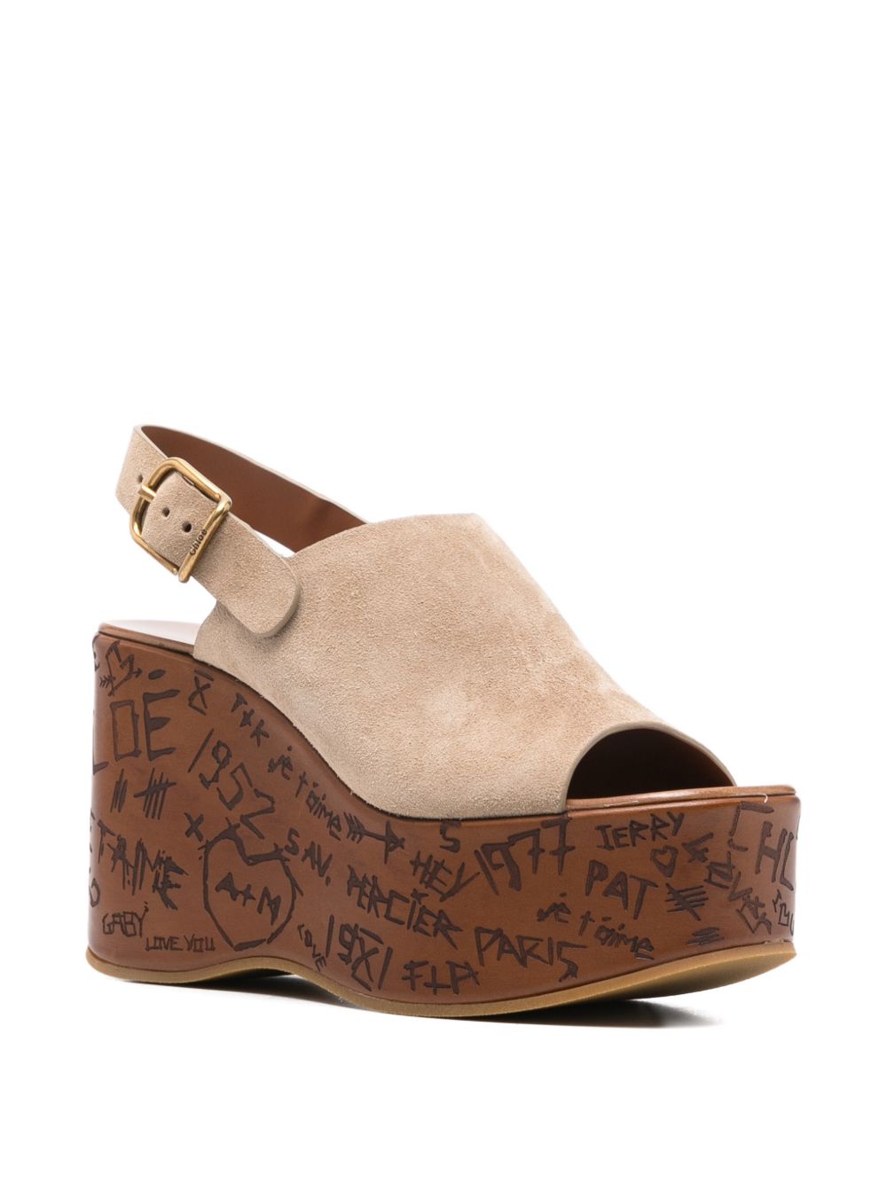 Chloé Women Maxime Wedge Sandals CHLOE