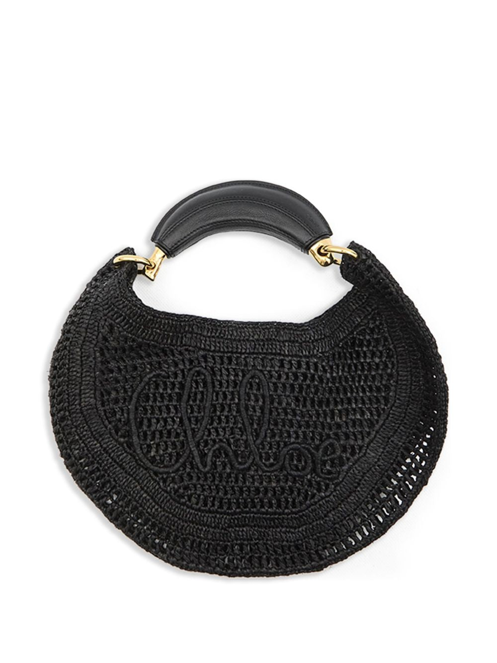 Chloé Women Summer Banana Rafia Hobo Bag