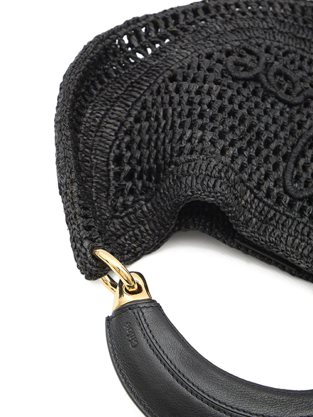 Chloé Women Summer Banana Rafia Hobo Bag