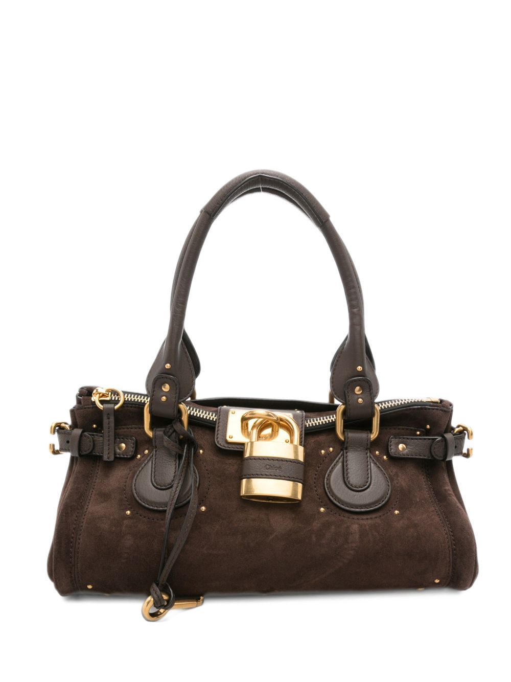 Chloé Women Paddington Suede Leather Shoulder Bag CHLOE