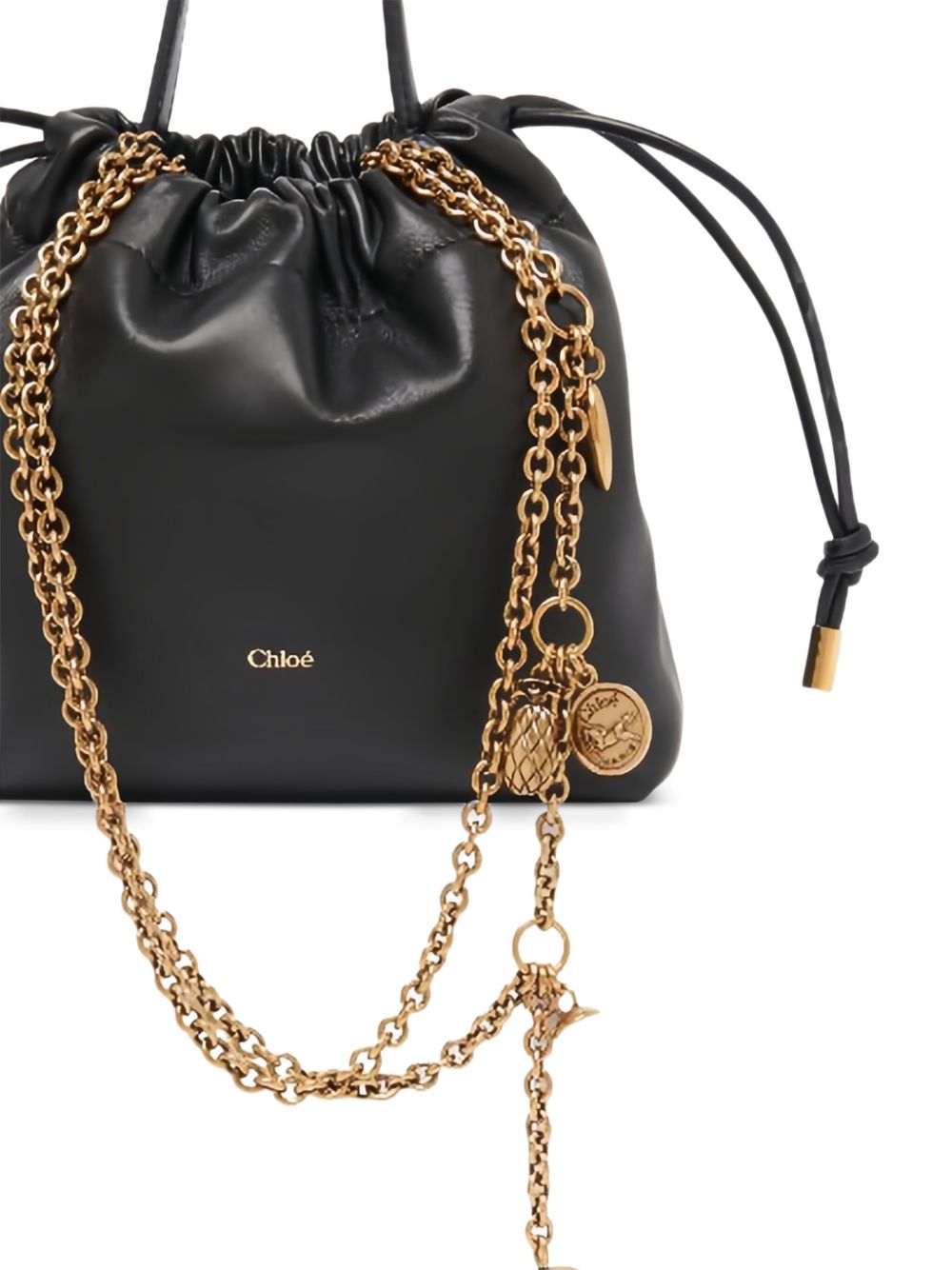 Chloé Women Chloé Icons Leather Mini Bucket Bag CHLOE