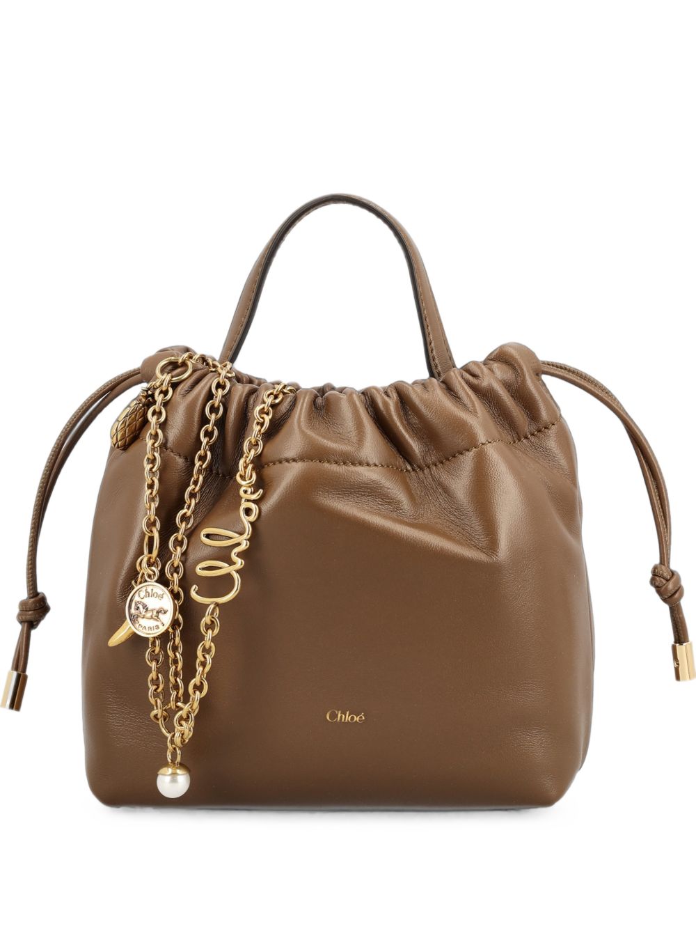 Chloé Women Chloé Icons Leather Mini Bucket Bag CHLOE