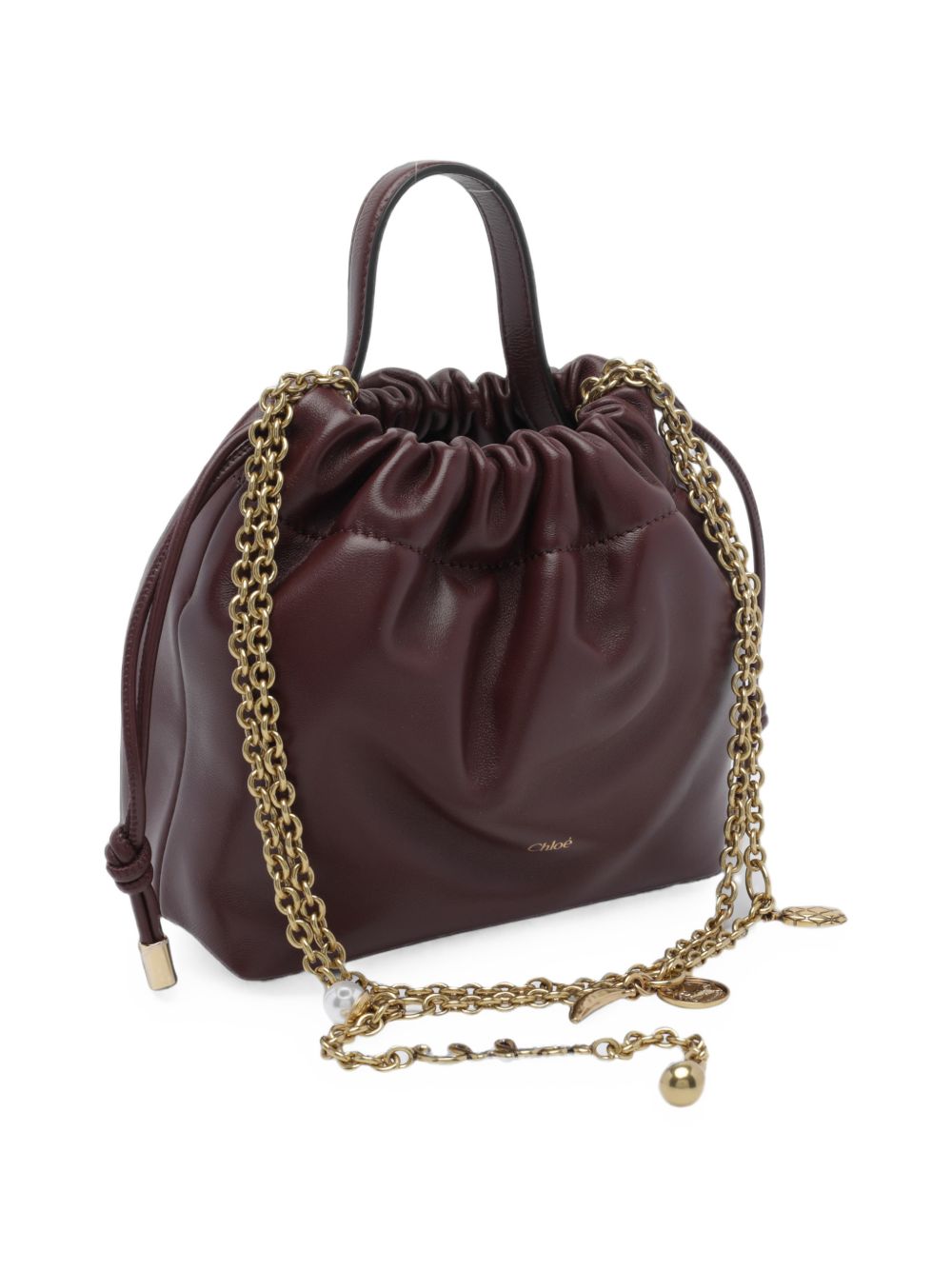 Chloé Women Chloé Icons Leather Mini Bucket Bag CHLOE