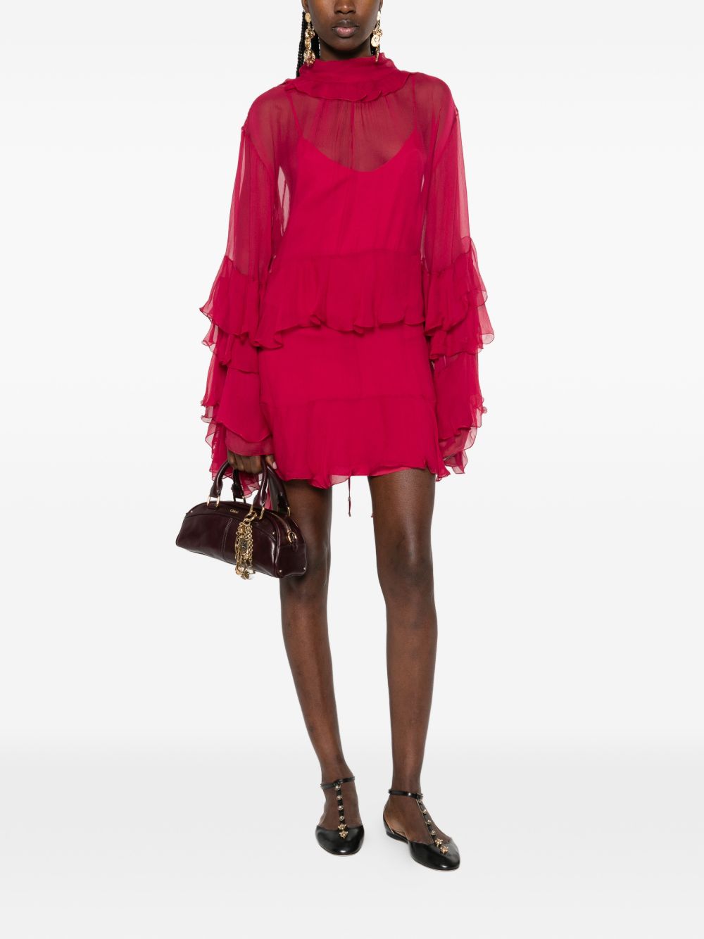 Chloé Women Silk Mini Dress CHLOE