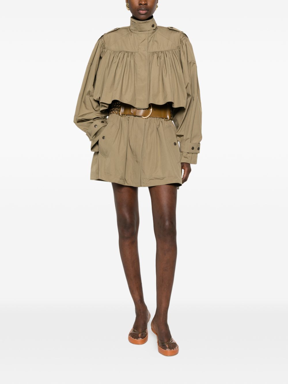 Chloé Women Cotton Trench Coat