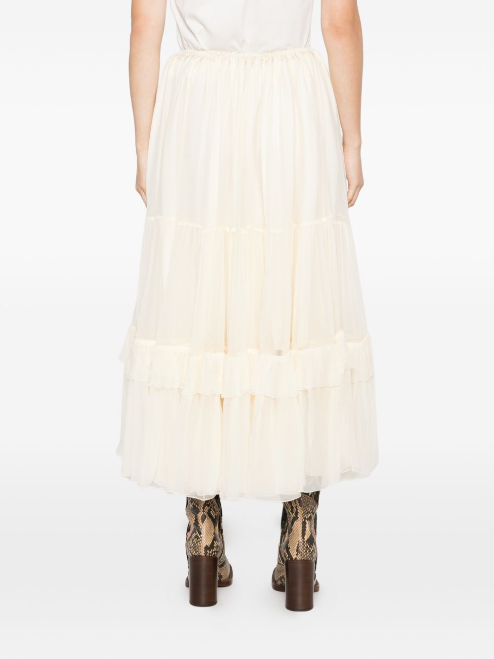 Chloé Women Silk Long Skirt CHLOE