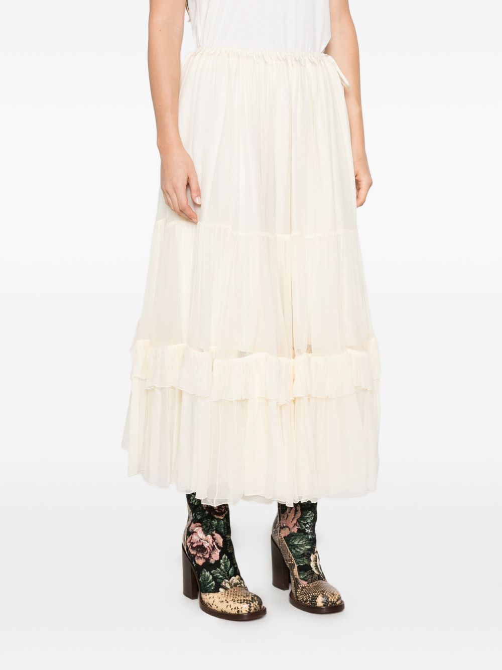 Chloé Women Silk Long Skirt CHLOE