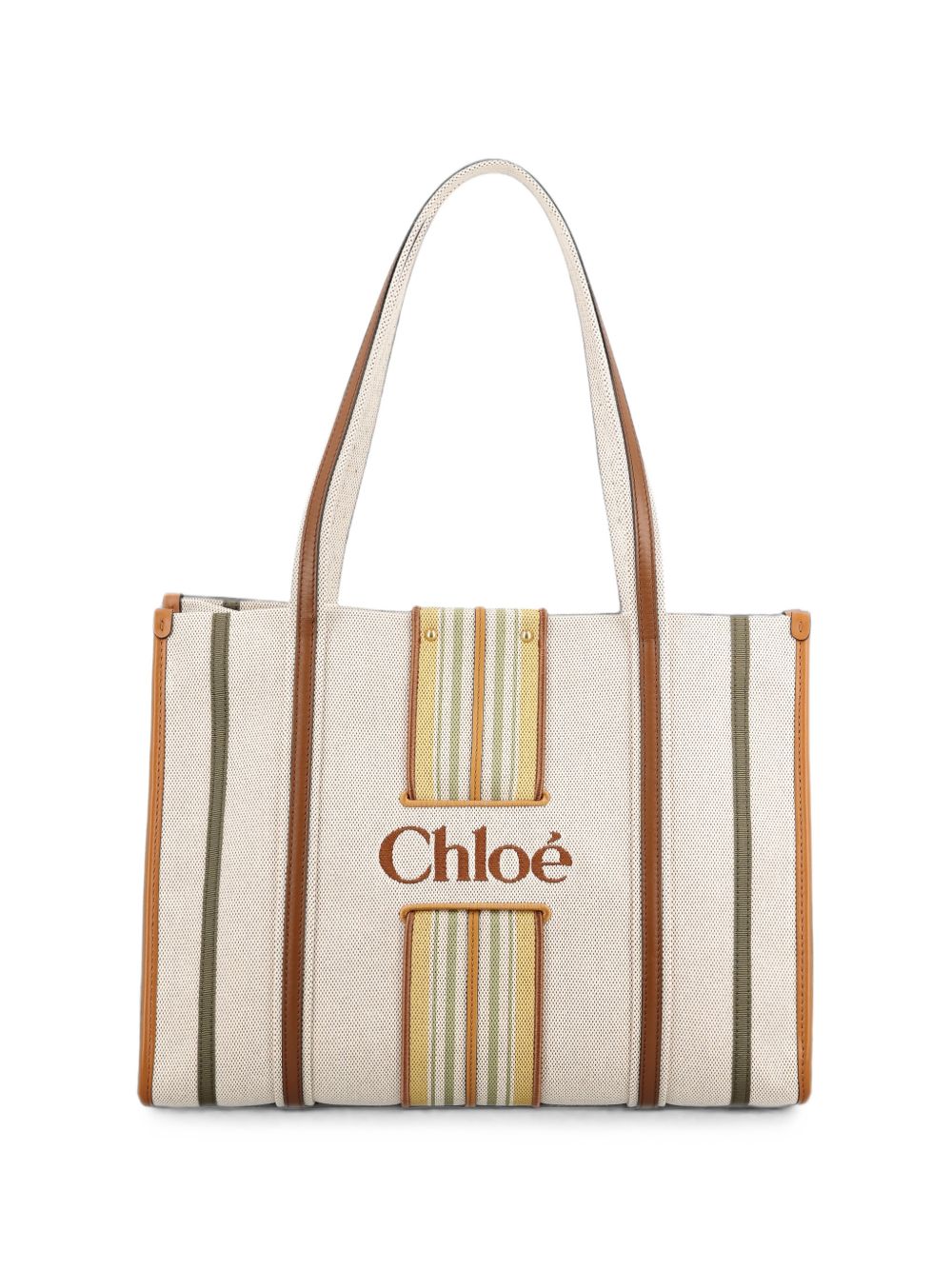 Chloé Women Woody Loop Canvas Tote CHLOE