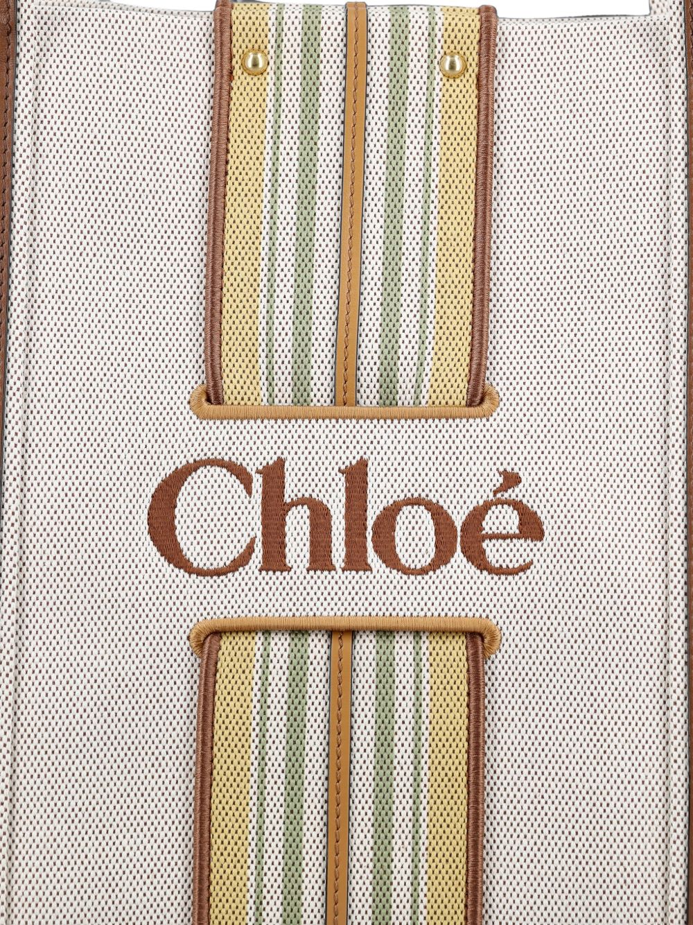 Chloé Women Woody Loop Canvas Tote CHLOE