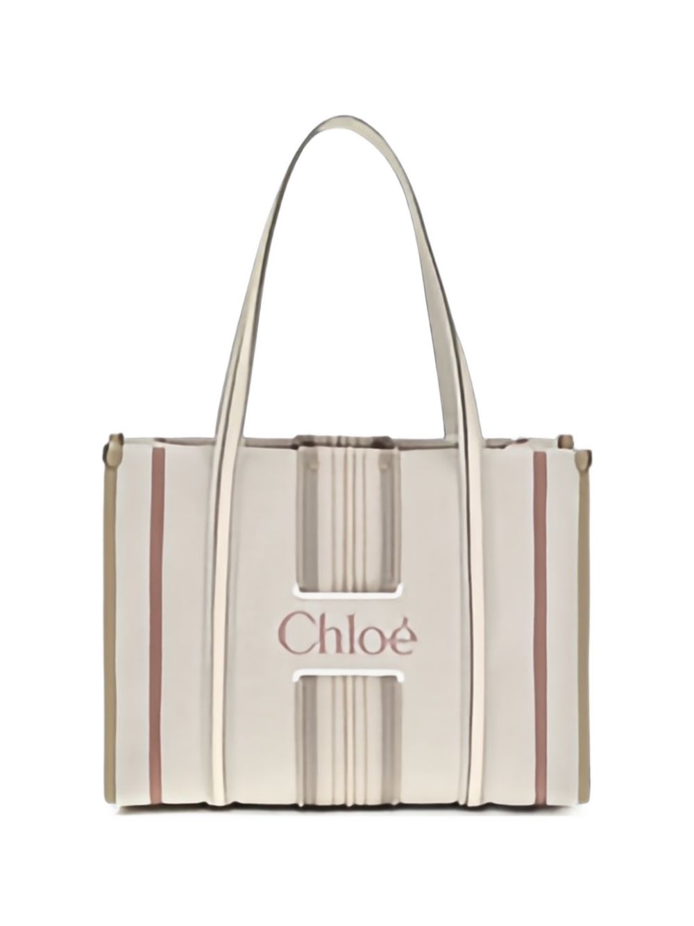 Chloé Women Woody Loop Canvas Tote.
