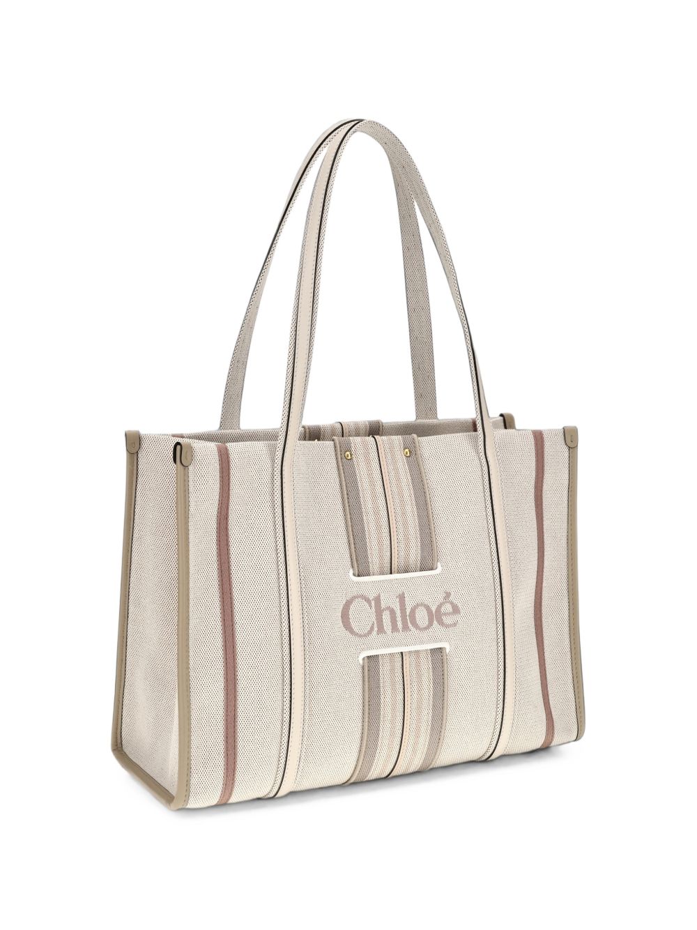 Chloé Women Woody Loop Canvas Tote.