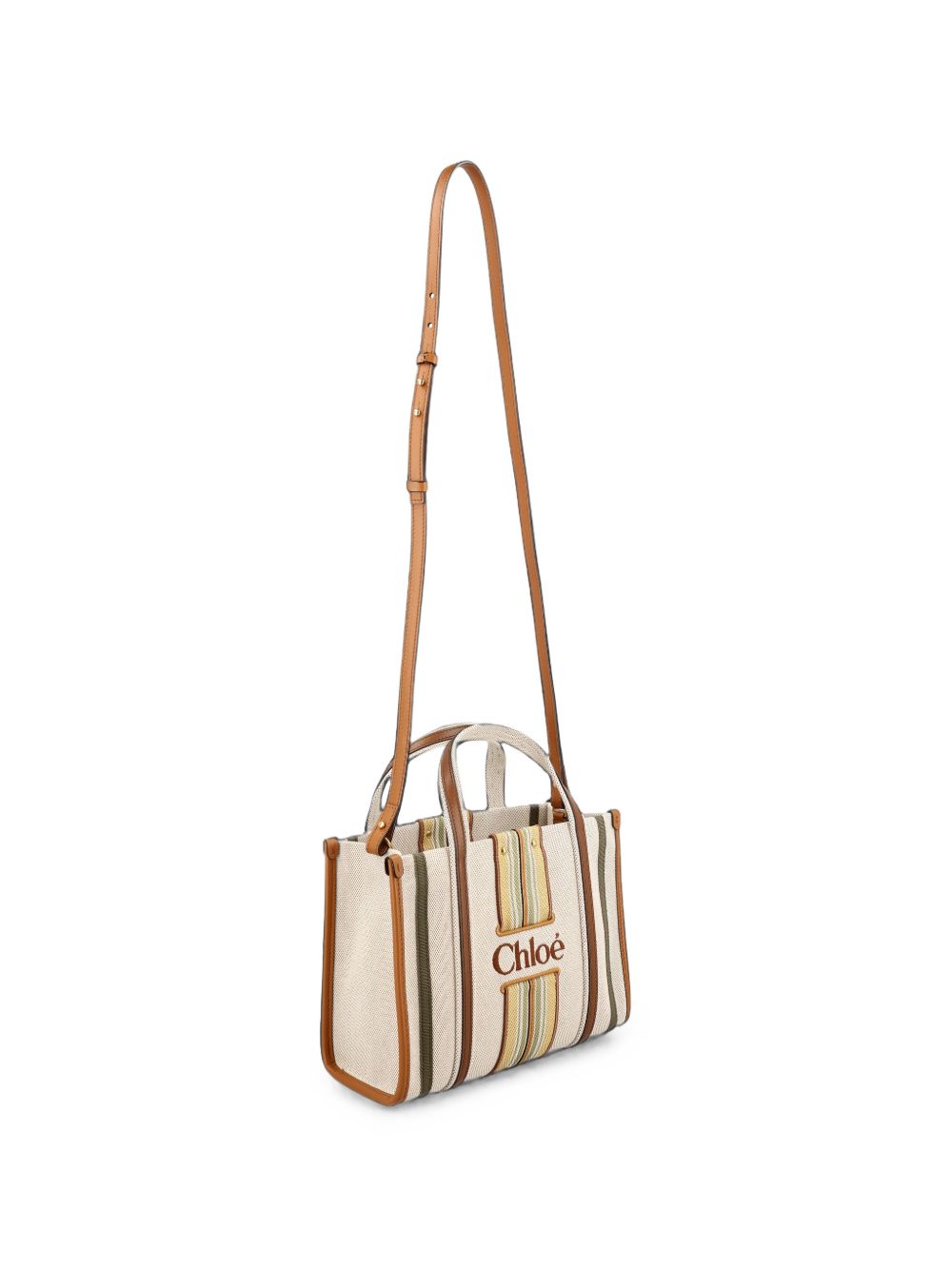 Chloé Women Woody Loop Small Canvas Tote CHLOE