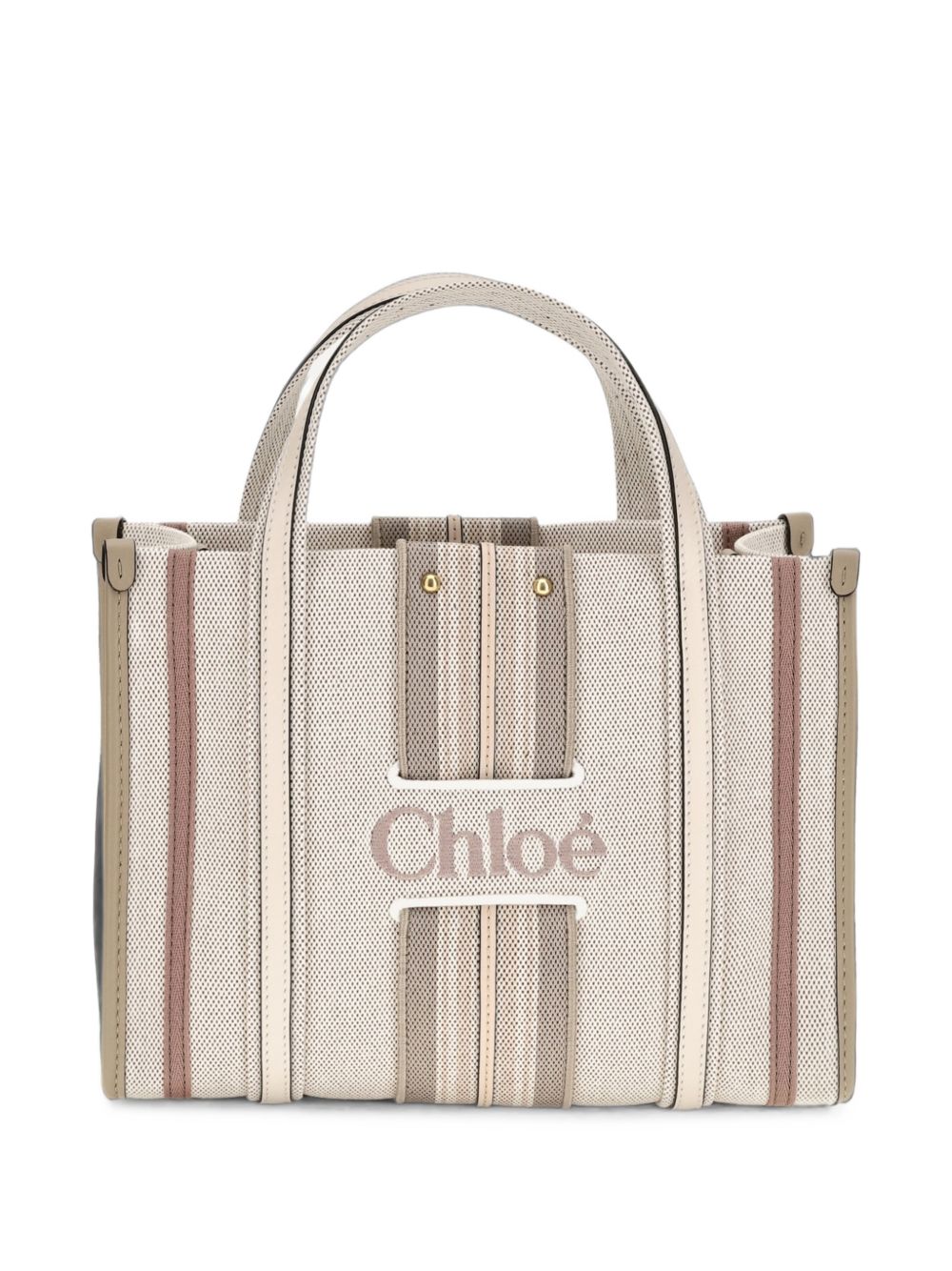 Chloé Women Woody Loop Small Canvas Tote CHLOE