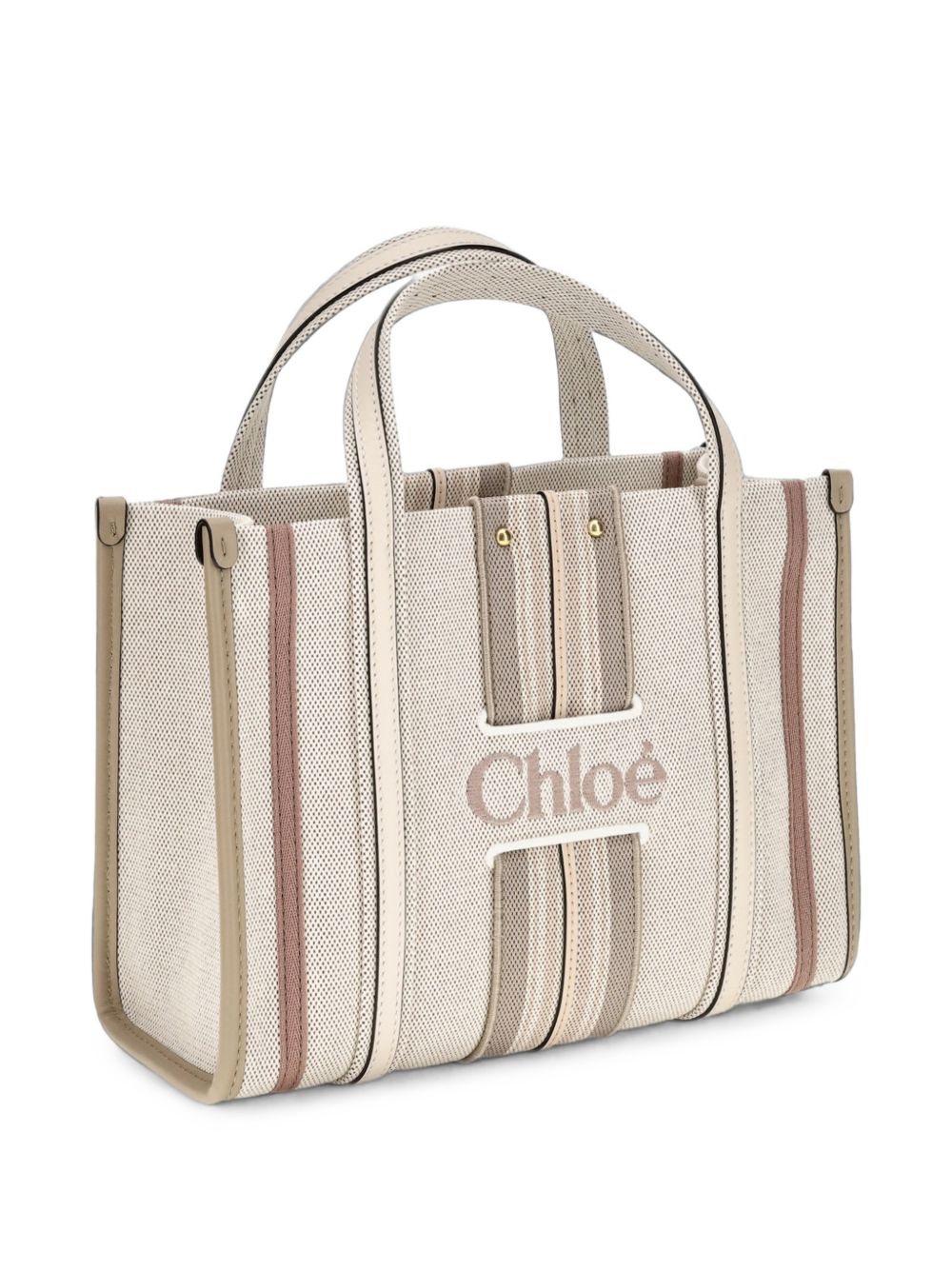 Chloé Women Woody Loop Small Canvas Tote CHLOE