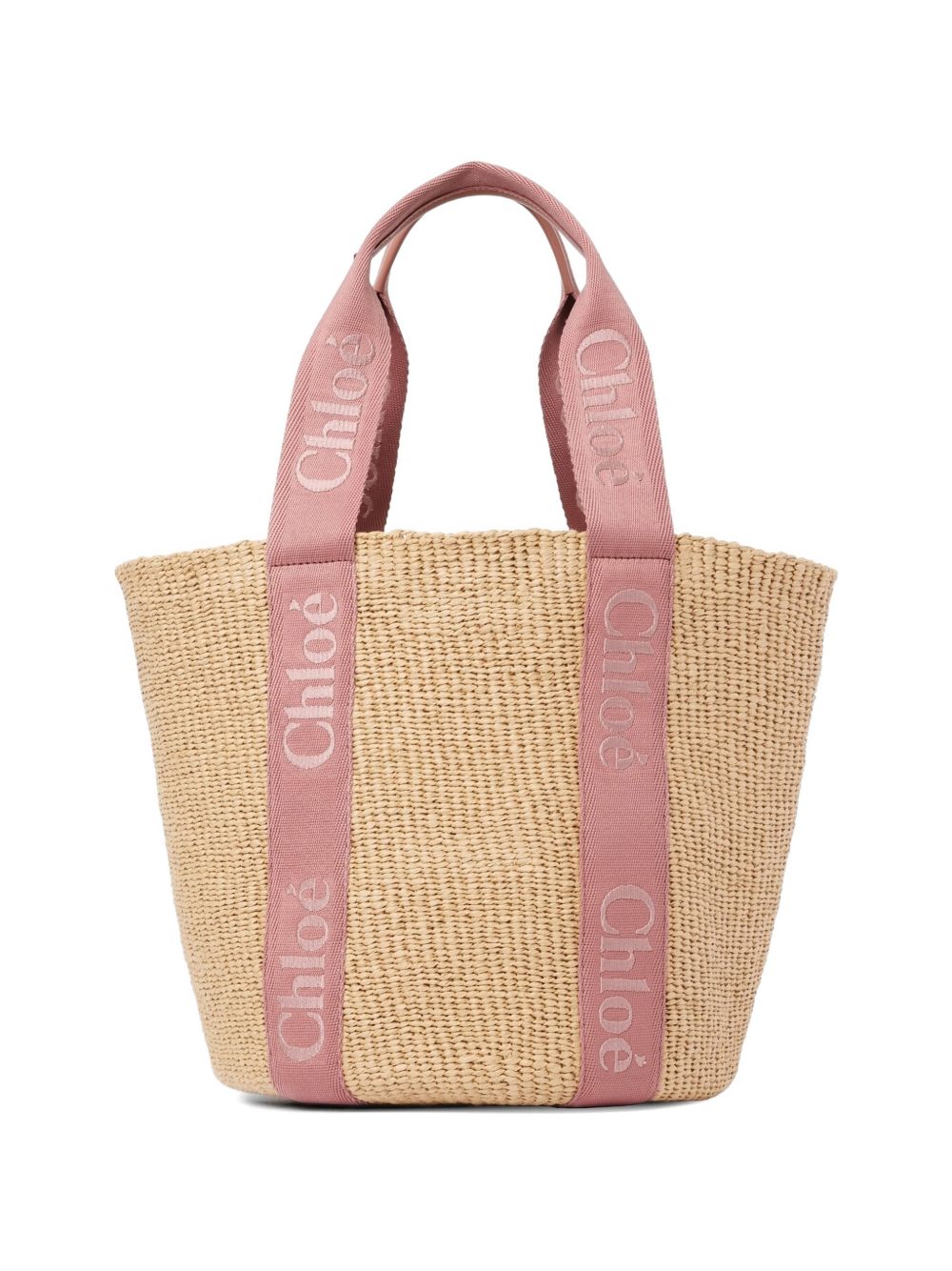Chloé Women Woody Large Rafia Basket Bag CHLOE