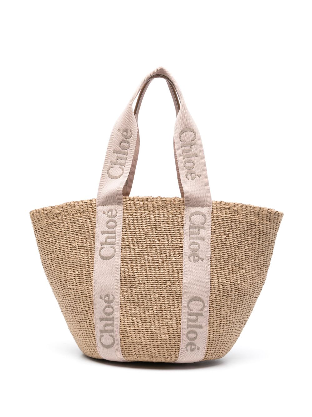Chloé Women Woody Large Rafia Tote CHLOE