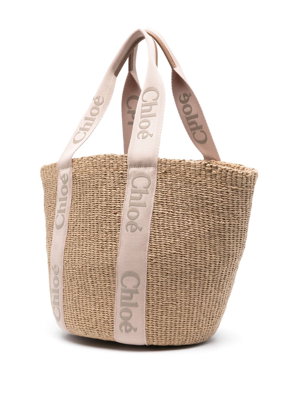 Chloé Women Woody Large Rafia Tote CHLOE