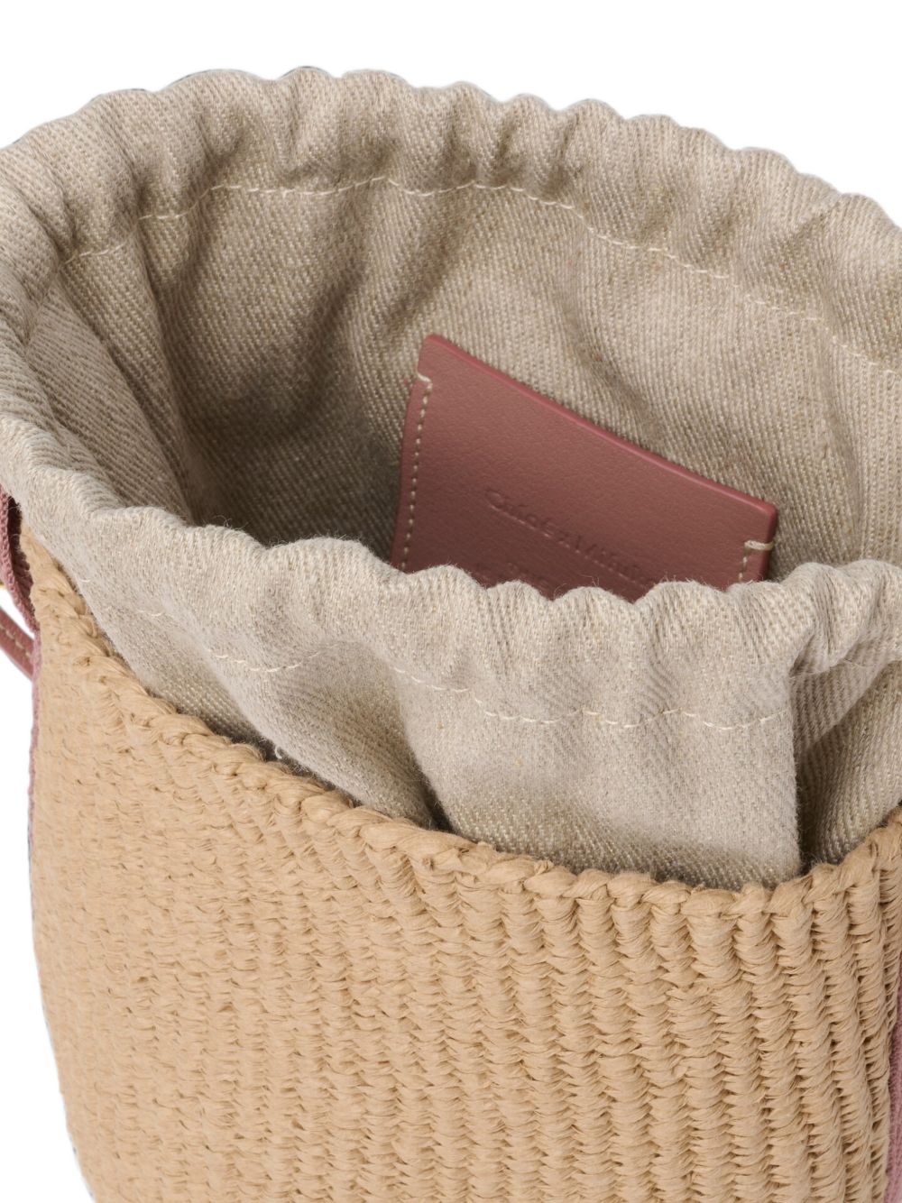 Chloé Women Woody Small Rafia Bucket Bag CHLOE