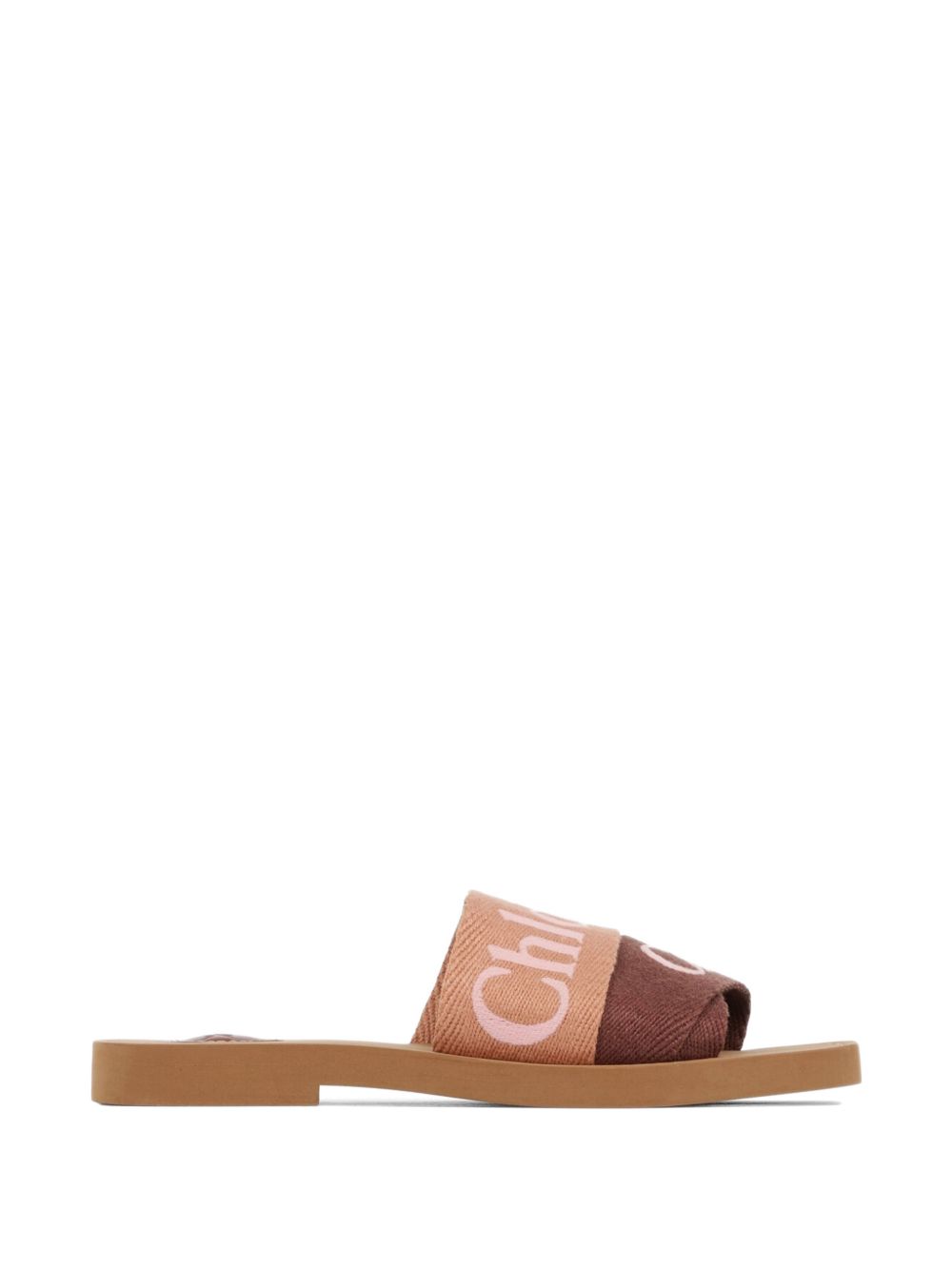 Chloé Women Woody Linen Sandals CHLOE