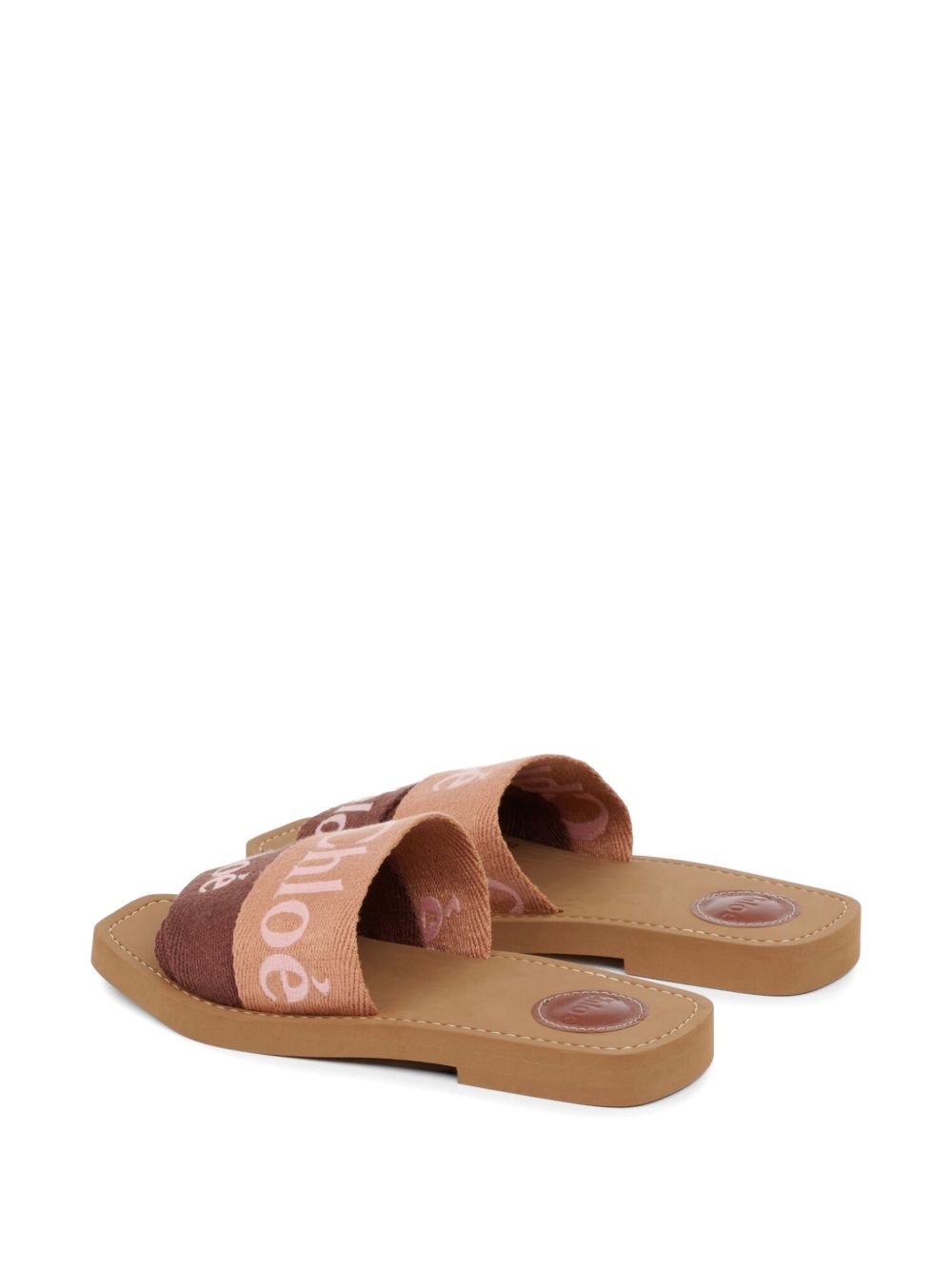 Chloé Women Woody Linen Sandals CHLOE