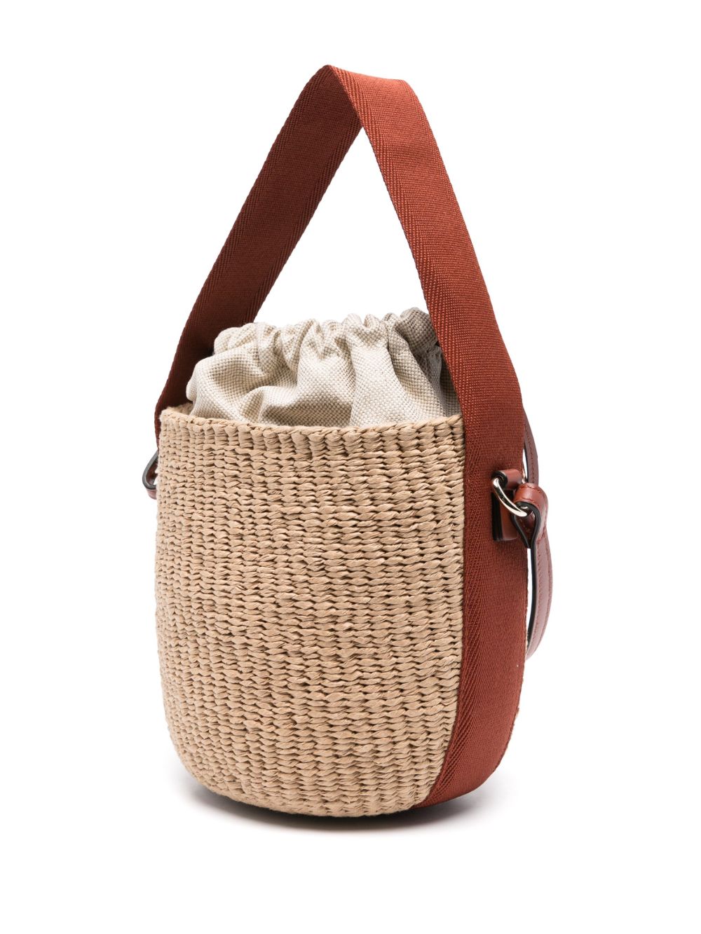 Chloé Women Rafia And Leather Bucket Bag CHLOE