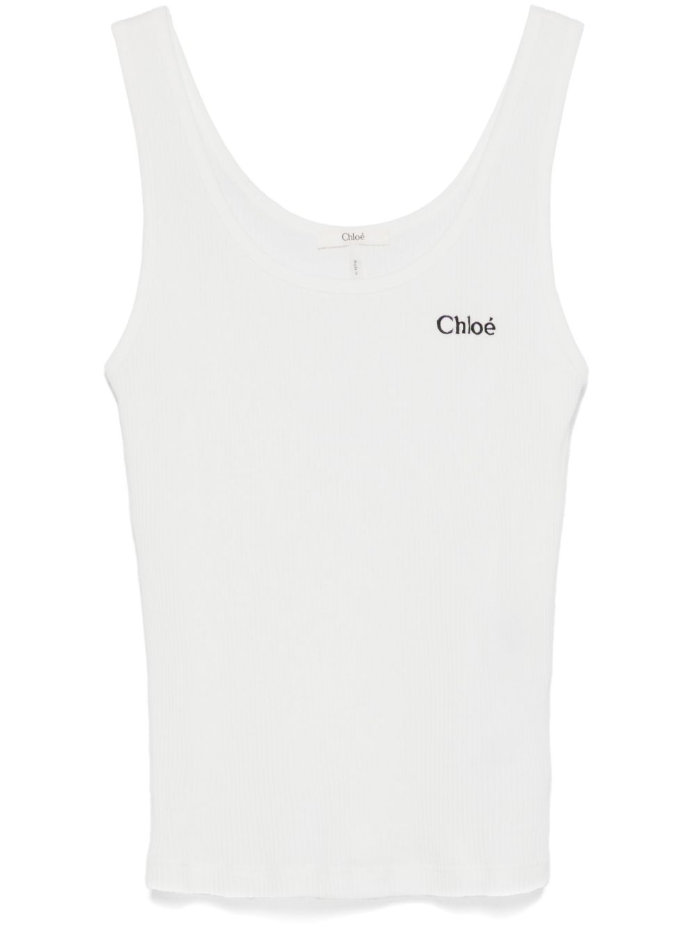 Chloé Women Logo Cotton Tank Top CHLOE