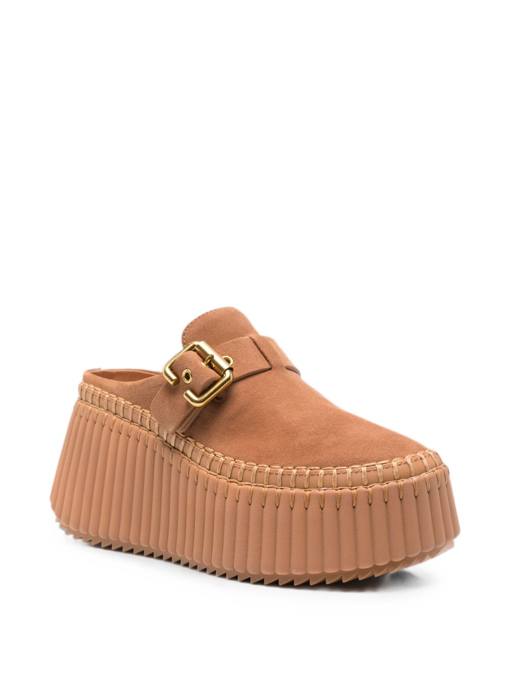 Chloe Women Nama Suede Leather Slippers CHLOE