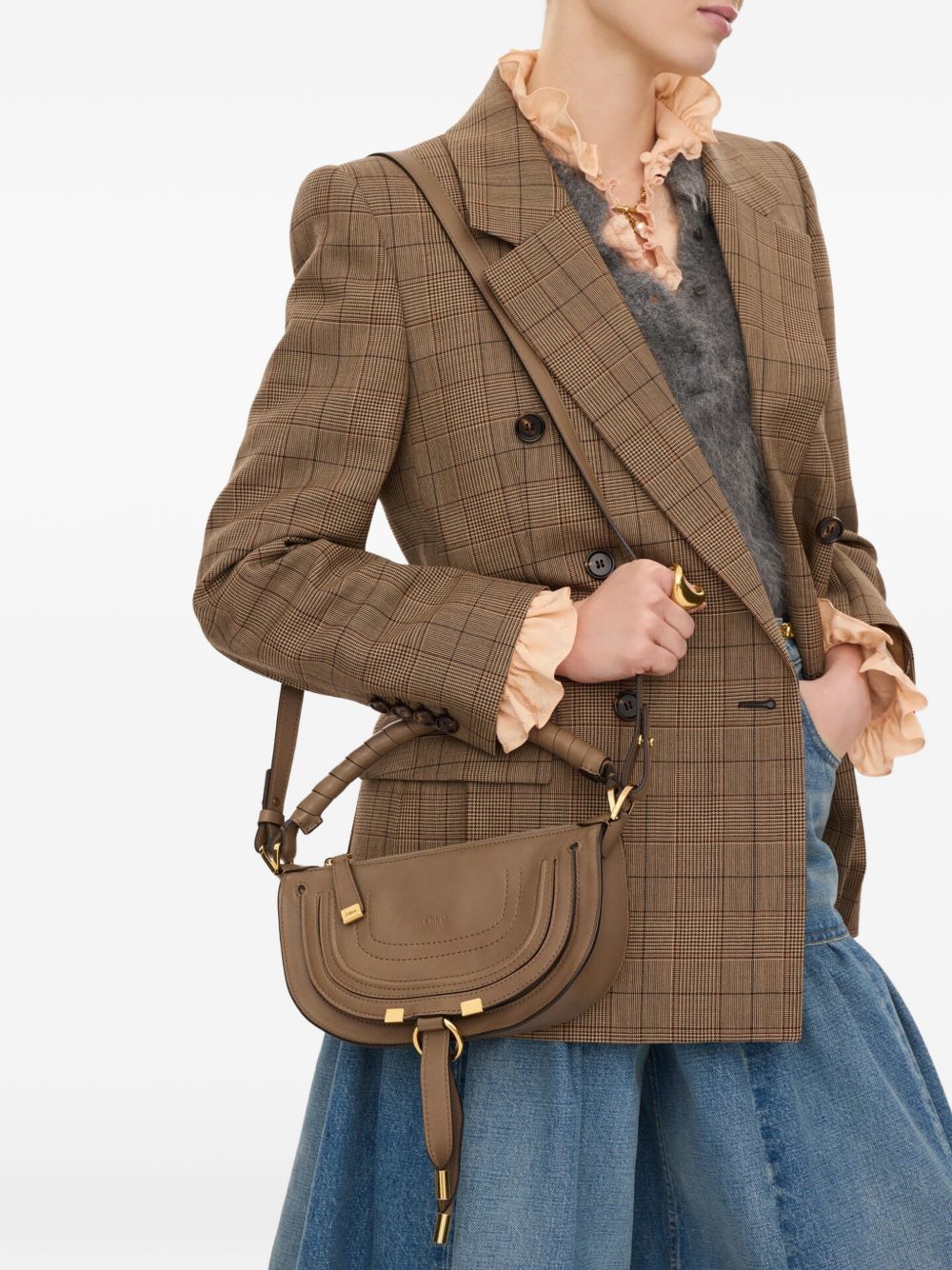 Chloé Women Marcie Mini Leather Shoulder Bag CHLOE