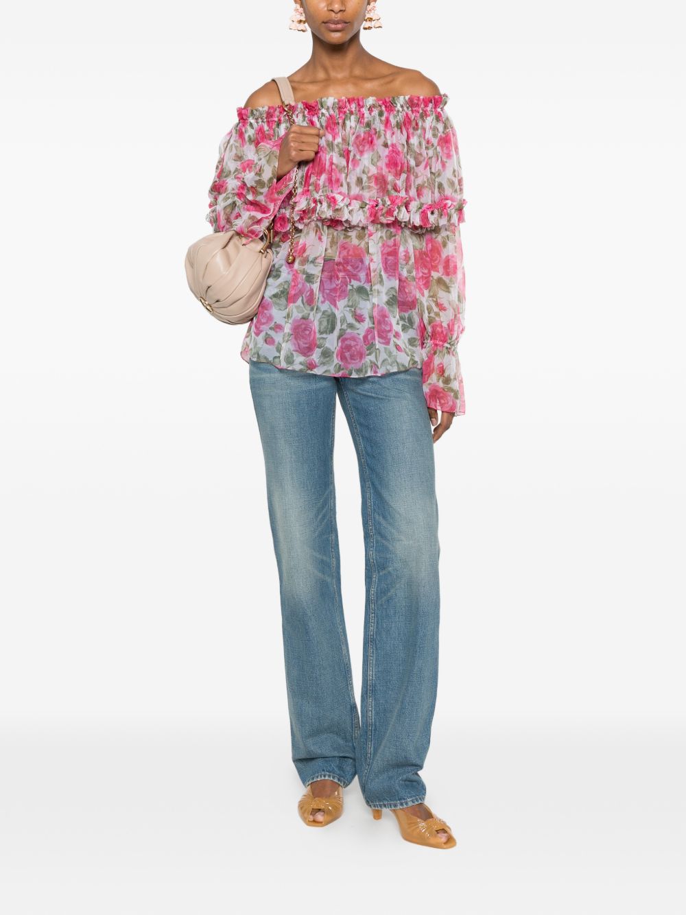 Chloé Women Printed Silk Blouse