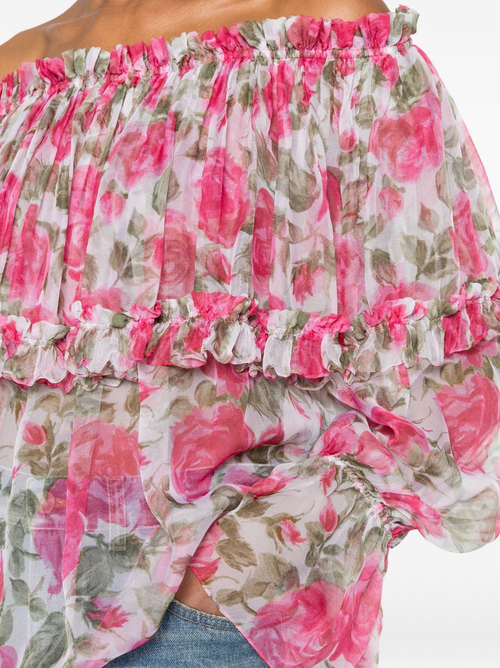 Chloé Women Printed Silk Blouse