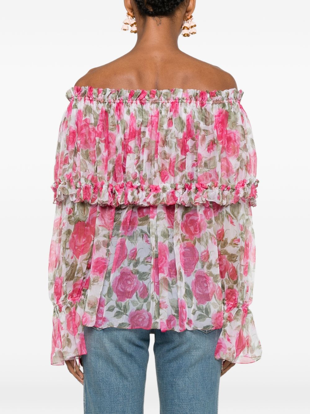 Chloé Women Printed Silk Blouse