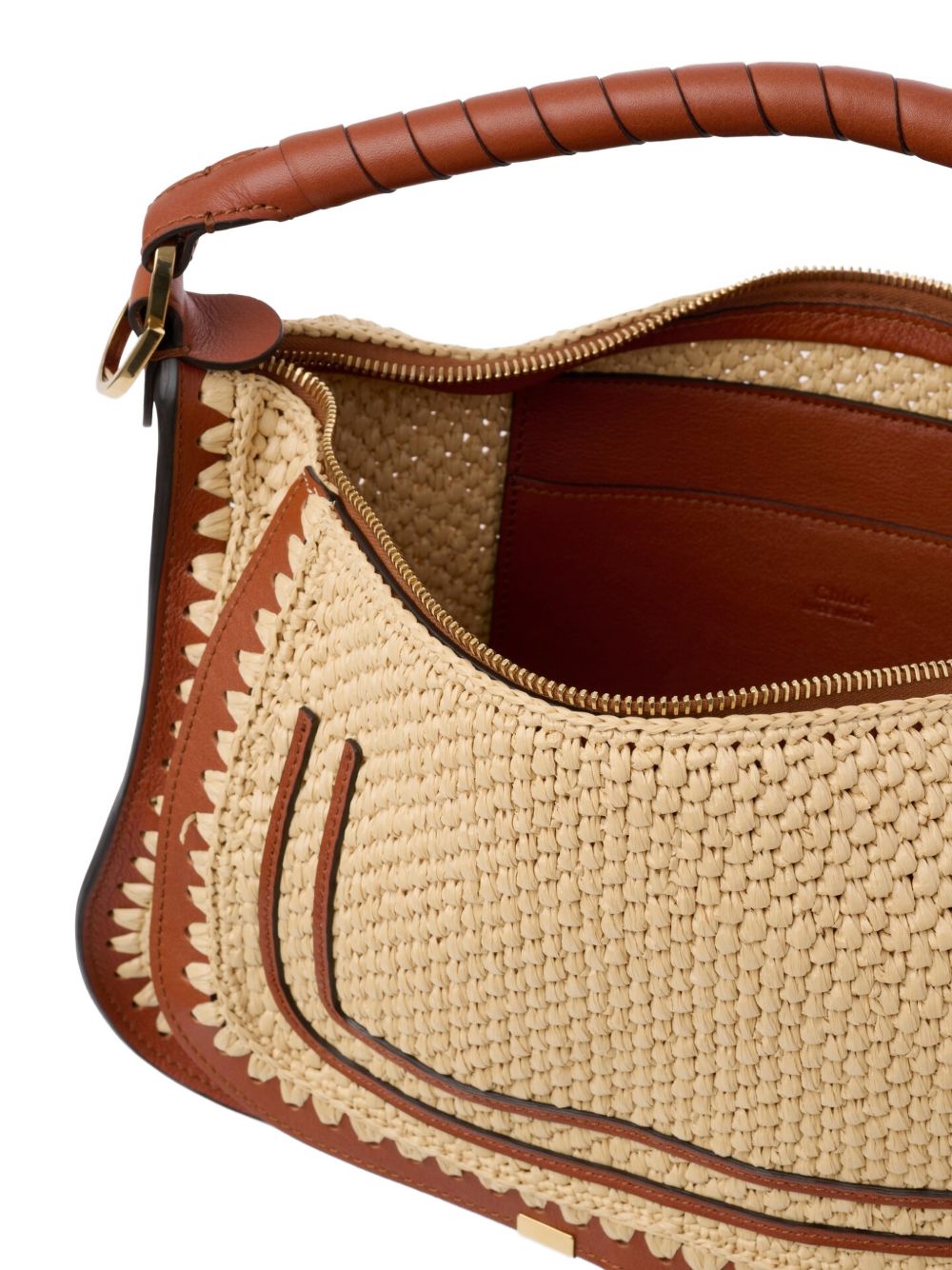 Chloé Women Marcie Small Rafia Shoulder Bag CHLOE