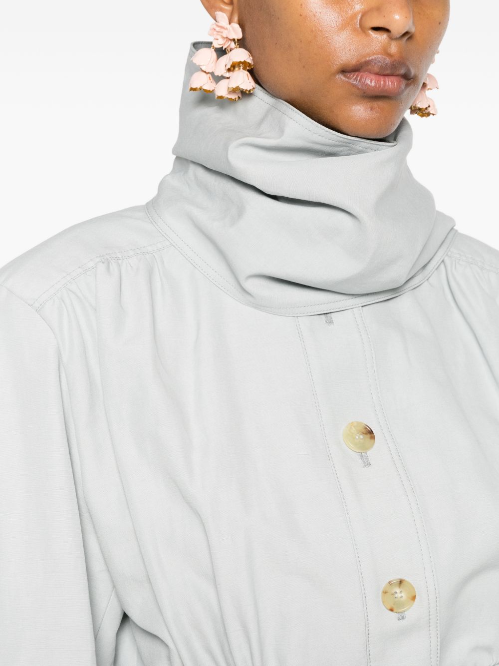 Chloé Women Cotton And Linen Blend Blouson Jacket