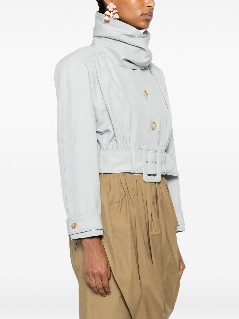Chloé Women Cotton And Linen Blend Blouson Jacket
