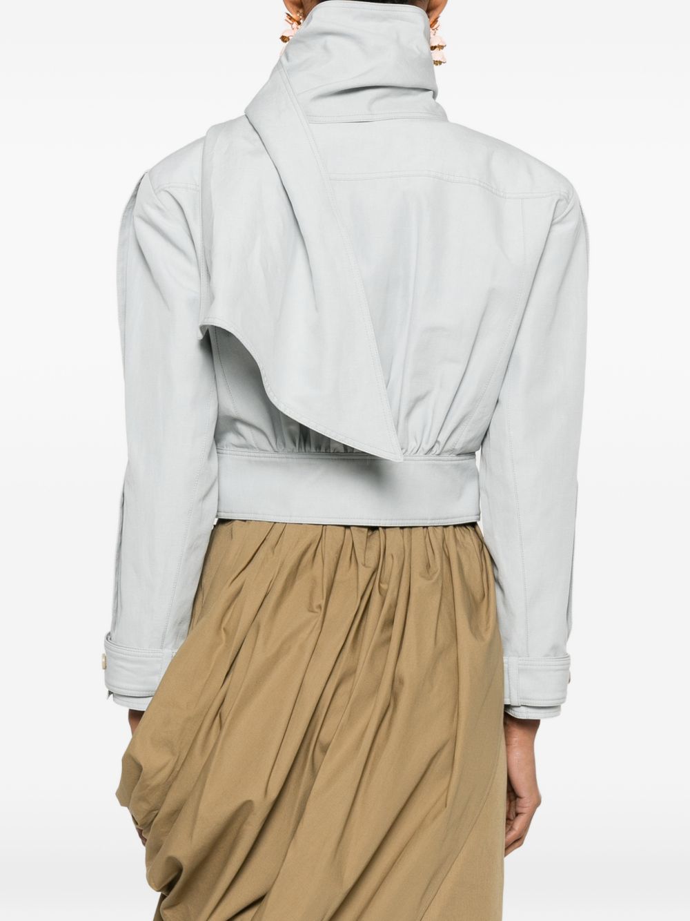 Chloé Women Cotton And Linen Blend Blouson Jacket