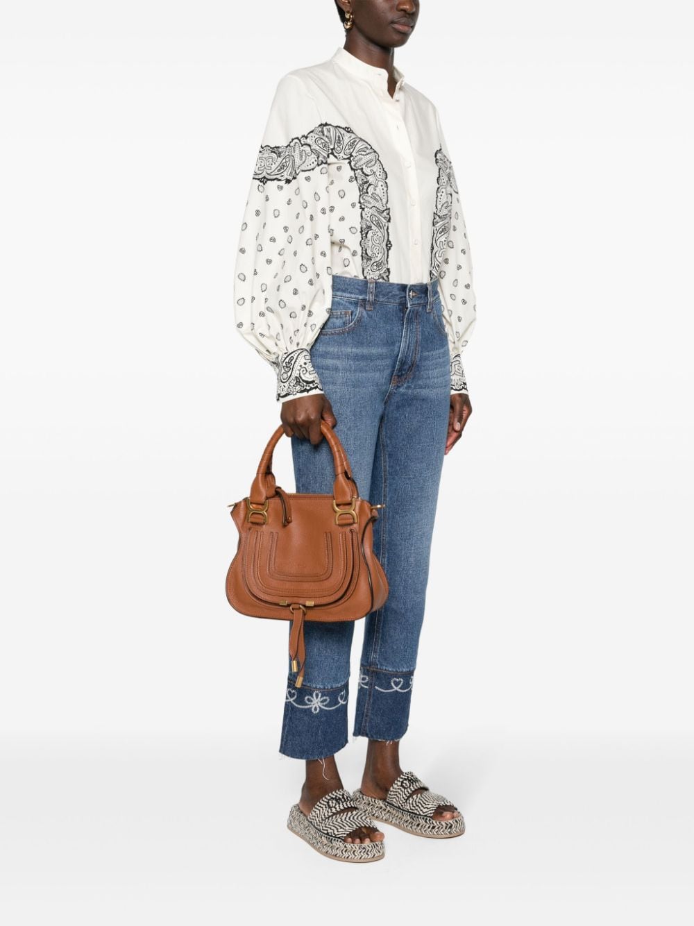 Chloé Women Marcie Small Leather Handbag CHLOE