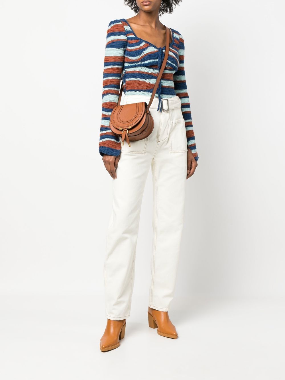 Chloé Women Marcie Small Leahter Saddle Bag CHLOE