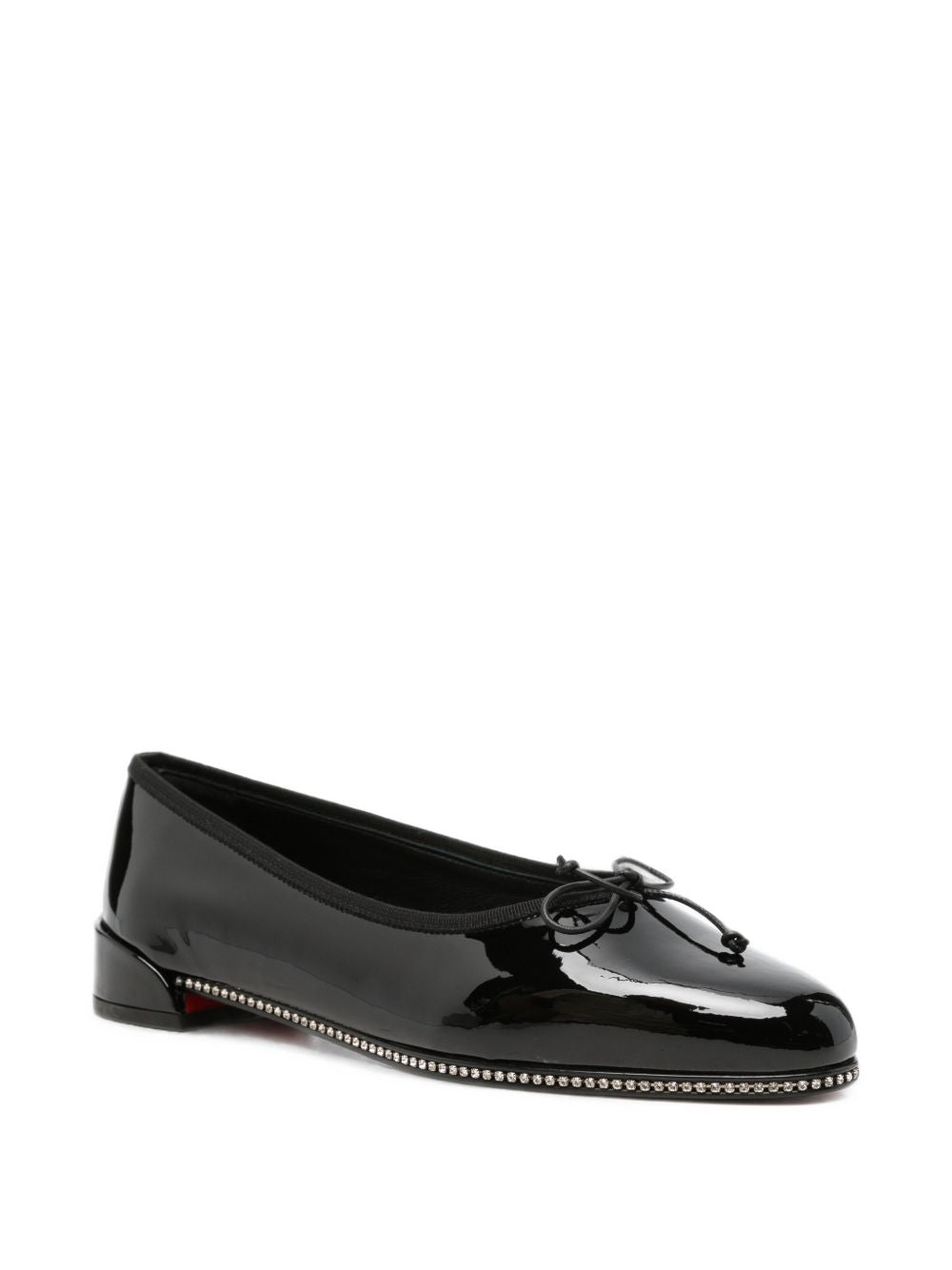Christian Louboutin Women Sweetie Strass Patent Leather Ballet Flats CHRISTIAN LOUBOUTIN