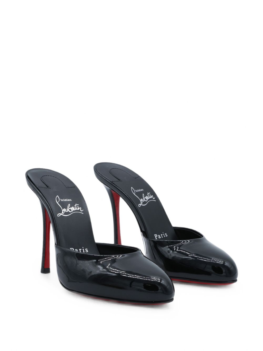 Christian Louboutin Women Dolly Patent Leather Mules CHRISTIAN LOUBOUTIN