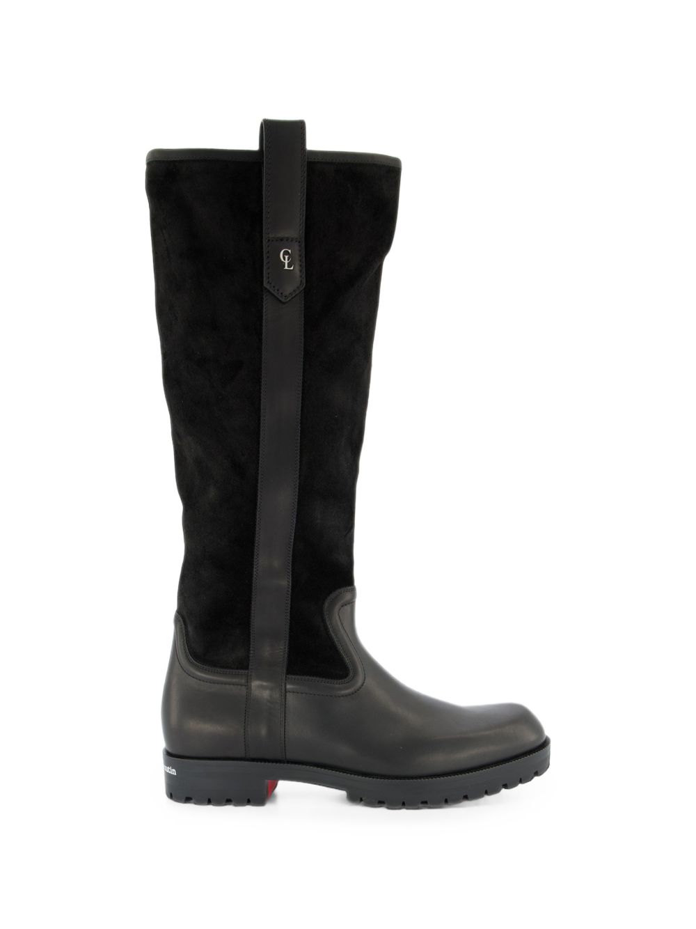 Christian Louboutin Men Slouch Flat Leather Boots CHRISTIAN LOUBOUTIN