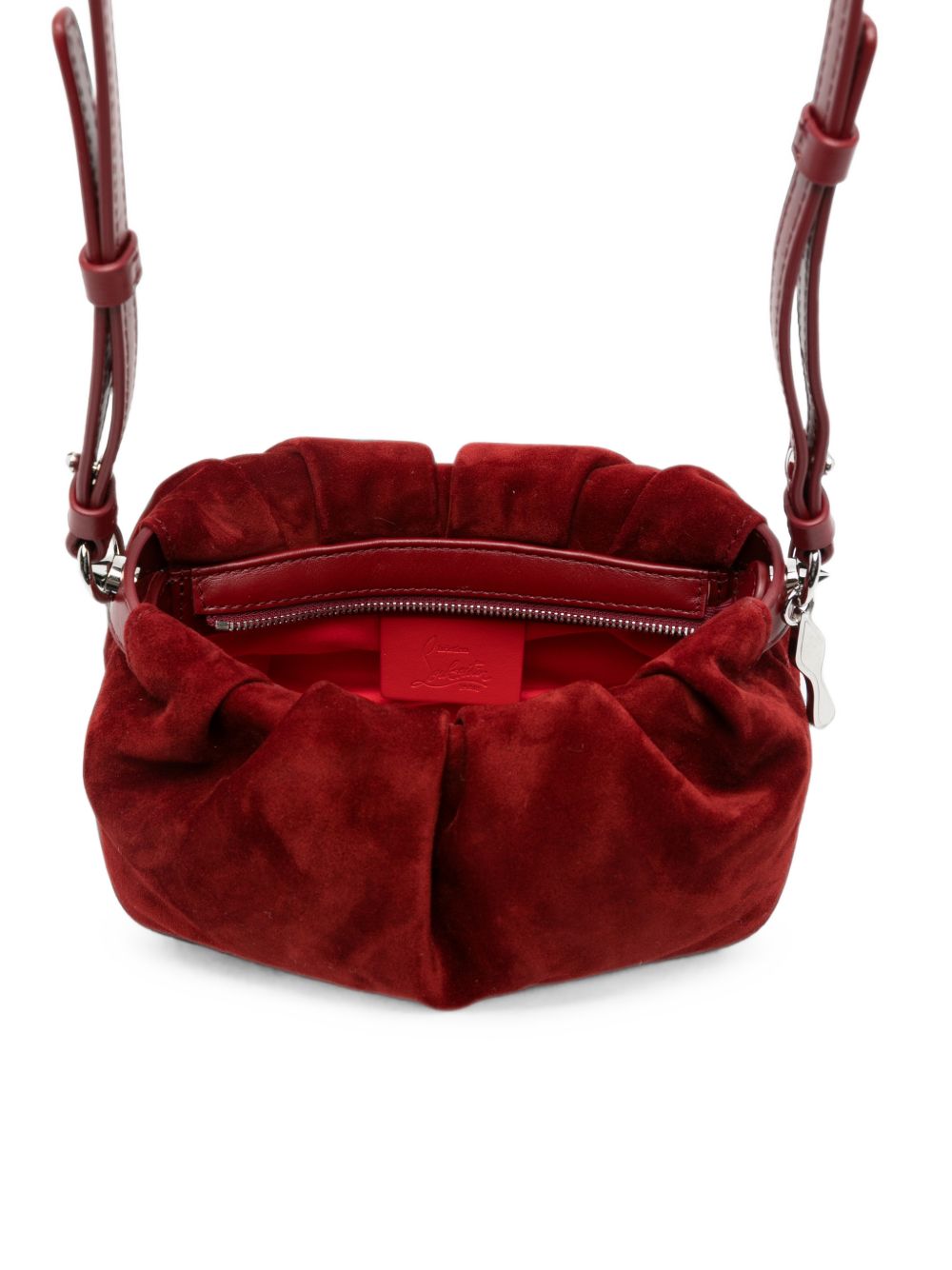 Christian Louboutin Women Eva Mini Suede Leather Crossbody Bag CHRISTIAN LOUBOUTIN