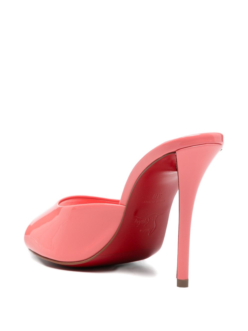 Christian Louboutin Women Miss Z Patent Leather Mules CHRISTIAN LOUBOUTIN