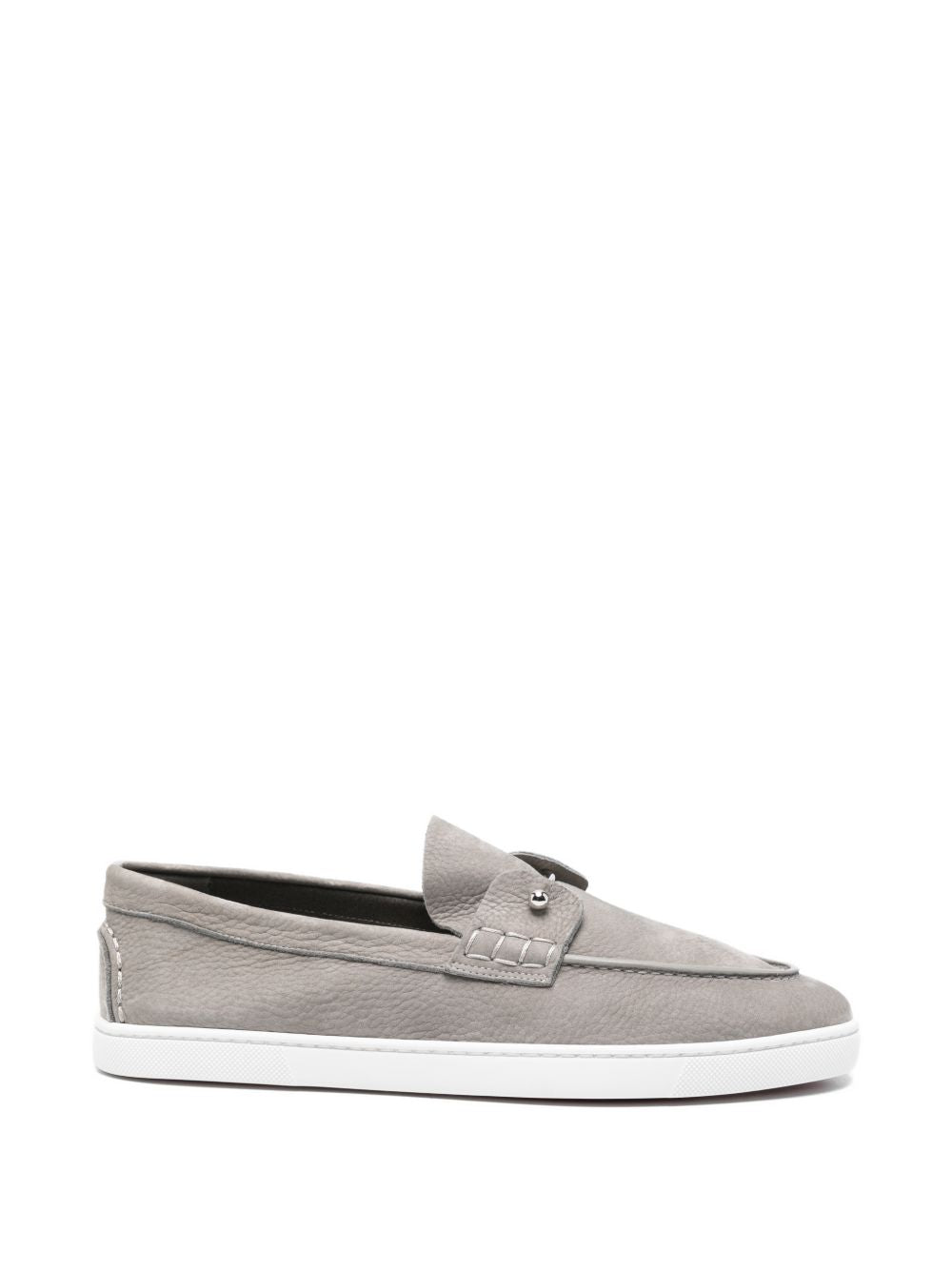 Christian Louboutin Men Chambeliboat Suede Leather Loafers CHRISTIAN LOUBOUTIN