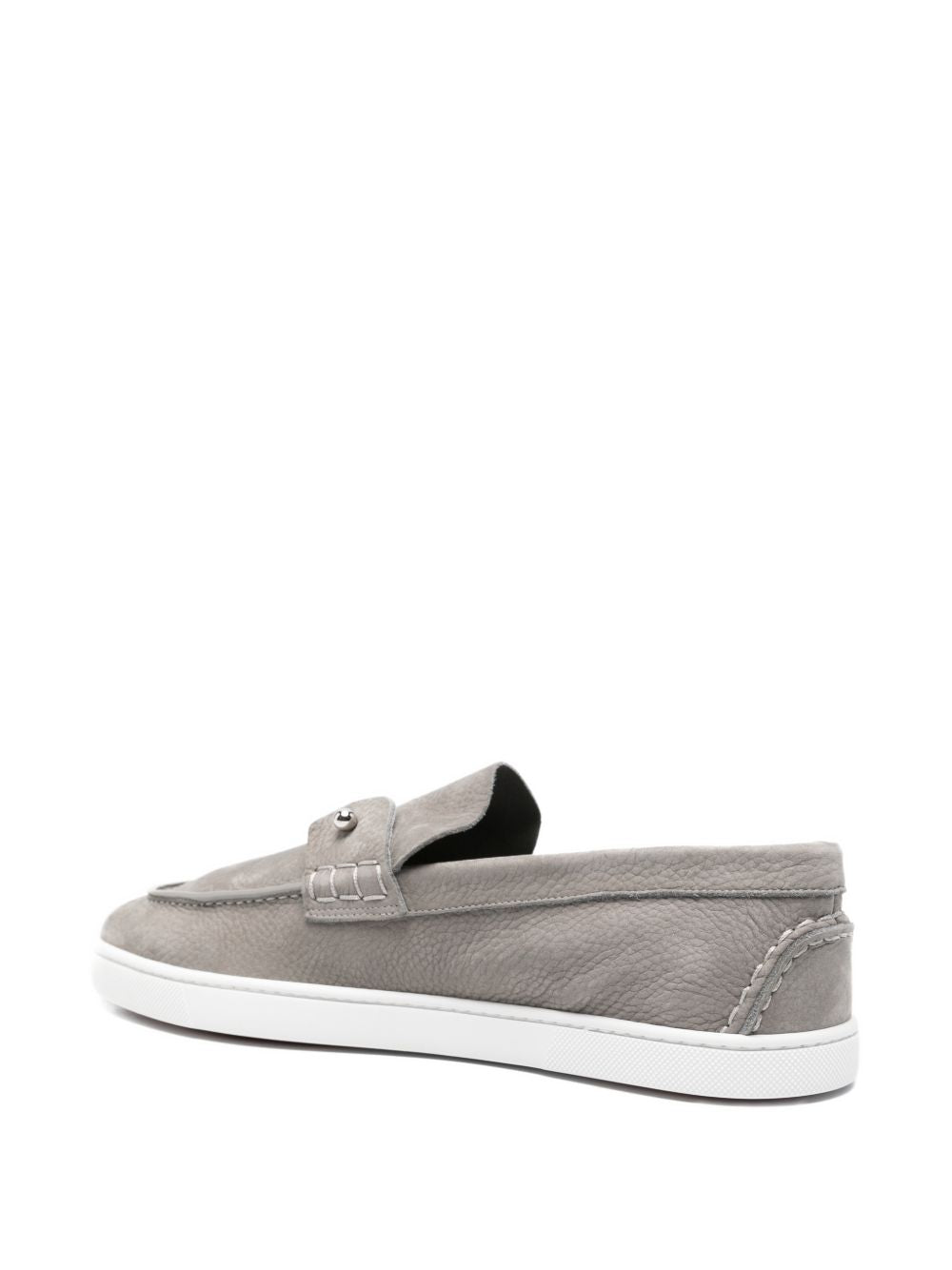 Christian Louboutin Men Chambeliboat Suede Leather Loafers CHRISTIAN LOUBOUTIN